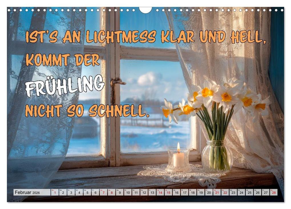 Weitere Ansicht: Bauernweisheiten - Stimmen der Natur (Wandkalender 2026 DIN A3 quer), CALVENDO Monatskalender | Melanie Viola, Calvendo