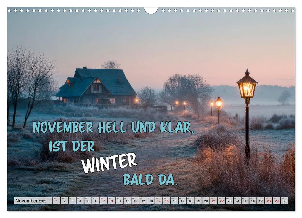 Weitere Ansicht: Bauernweisheiten - Stimmen der Natur (Wandkalender 2026 DIN A3 quer), CALVENDO Monatskalender | Melanie Viola, Calvendo