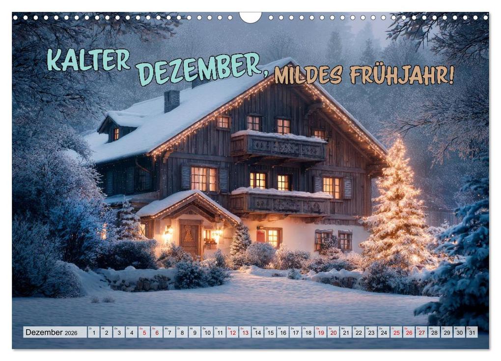 Weitere Ansicht: Bauernweisheiten - Stimmen der Natur (Wandkalender 2026 DIN A3 quer), CALVENDO Monatskalender | Melanie Viola, Calvendo