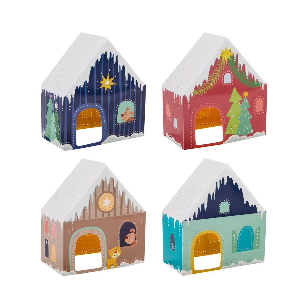 Weitere Ansicht: Bastelset - Erstes Prickeln Winterdorf