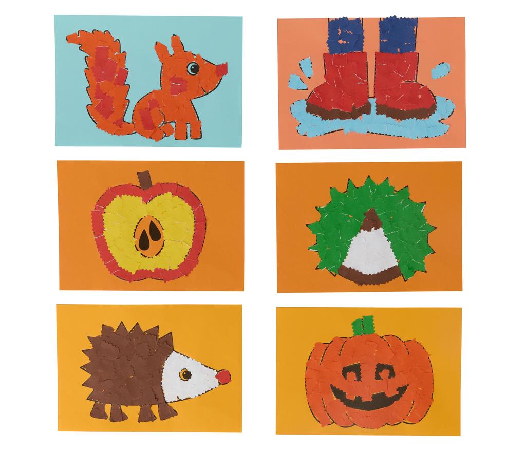 Weitere Ansicht: Bastelset - Erstes Kleben Herbstbilder