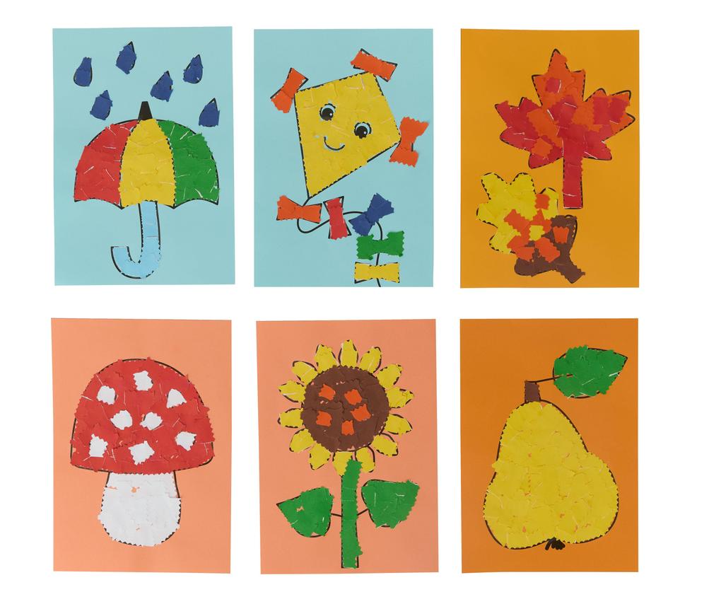 Weitere Ansicht: Bastelset - Erstes Kleben Herbstbilder