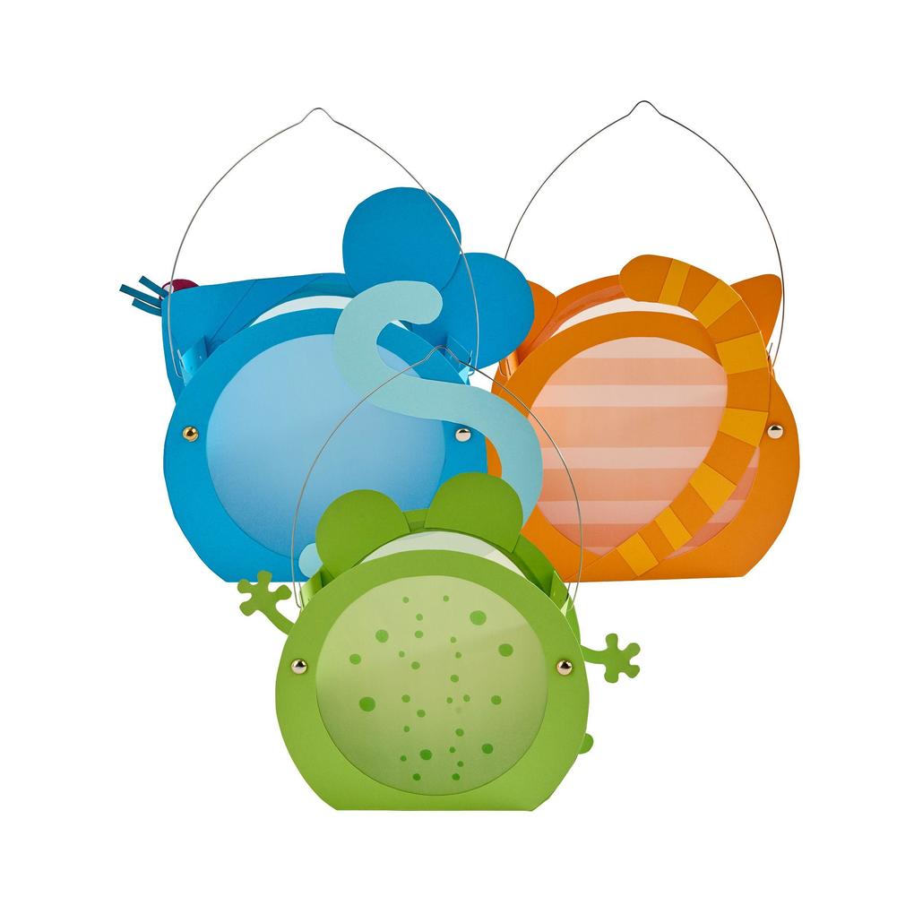 Weitere Ansicht: Bastelset - Mini-Klammerlaternen Tiere