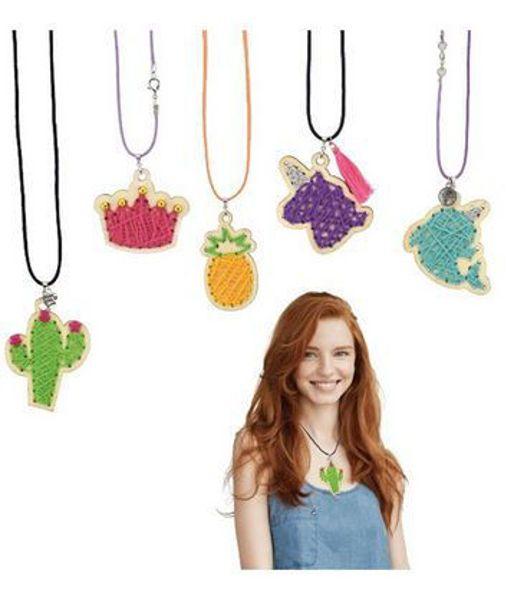 Weitere Ansicht: Bastelset -Holz-Halskette