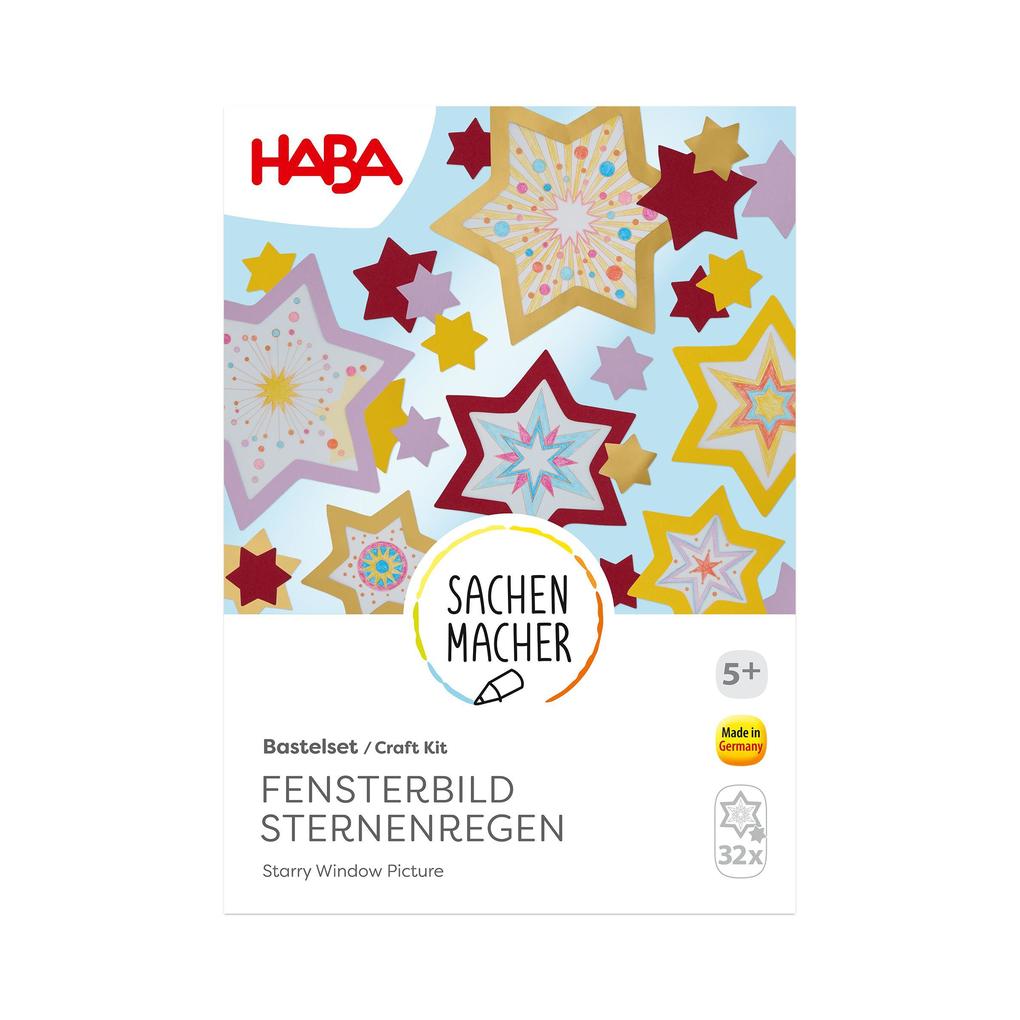 Weitere Ansicht: Bastelset - Fensterbild Sternenregen