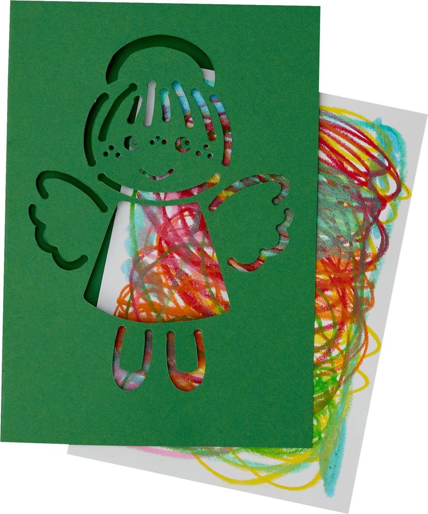 Weitere Ansicht: Bastelset - Erstes Malen Kritzelkarten Weihnachtspost