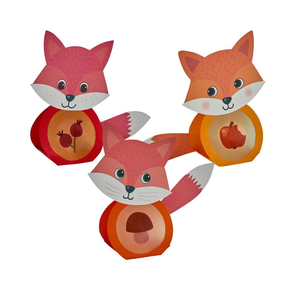 Weitere Ansicht: Bastelset - Erstes Kleben Minilichter Fuchs