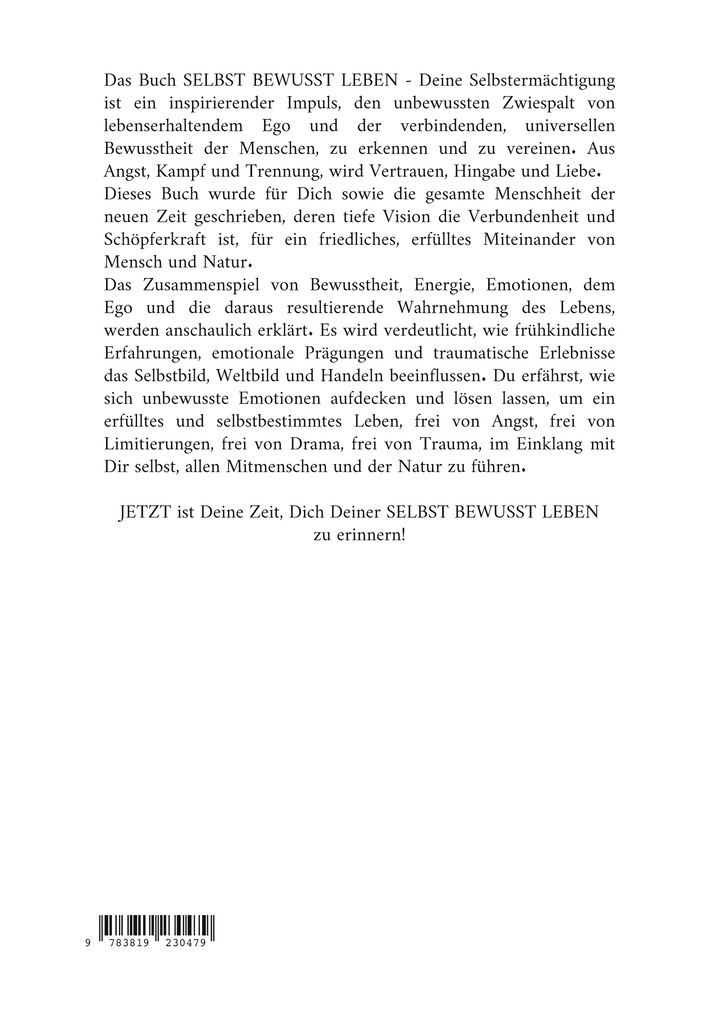 Weitere Ansicht: Selbst Bewusst Leben | Alessandra Königsberger