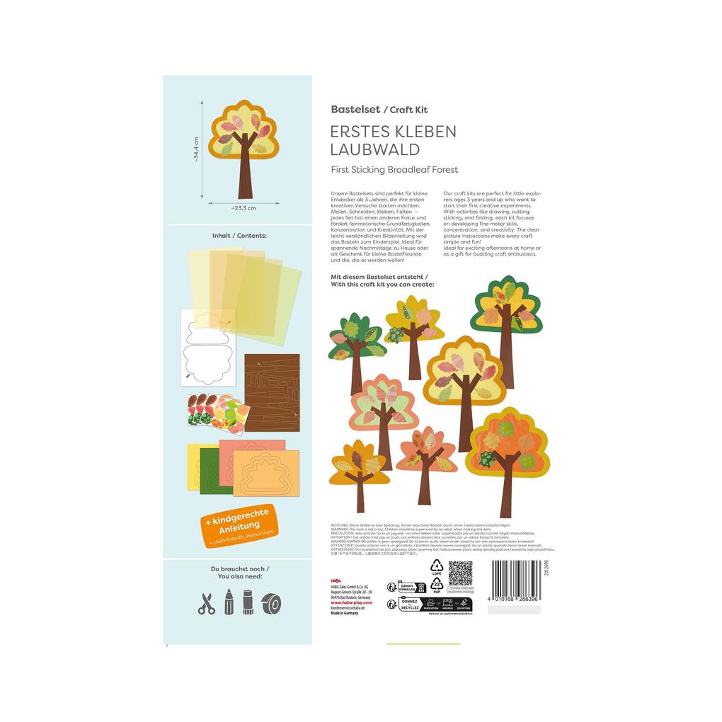 Weitere Ansicht: Bastelset - Erstes Kleben Laubwald