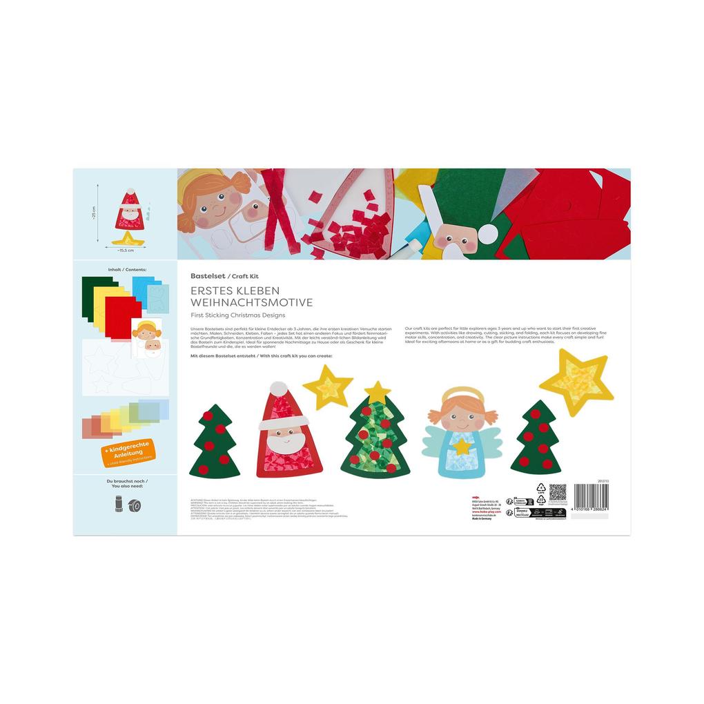 Weitere Ansicht: Bastelset - Erstes Kleben Weihnachtsmotive