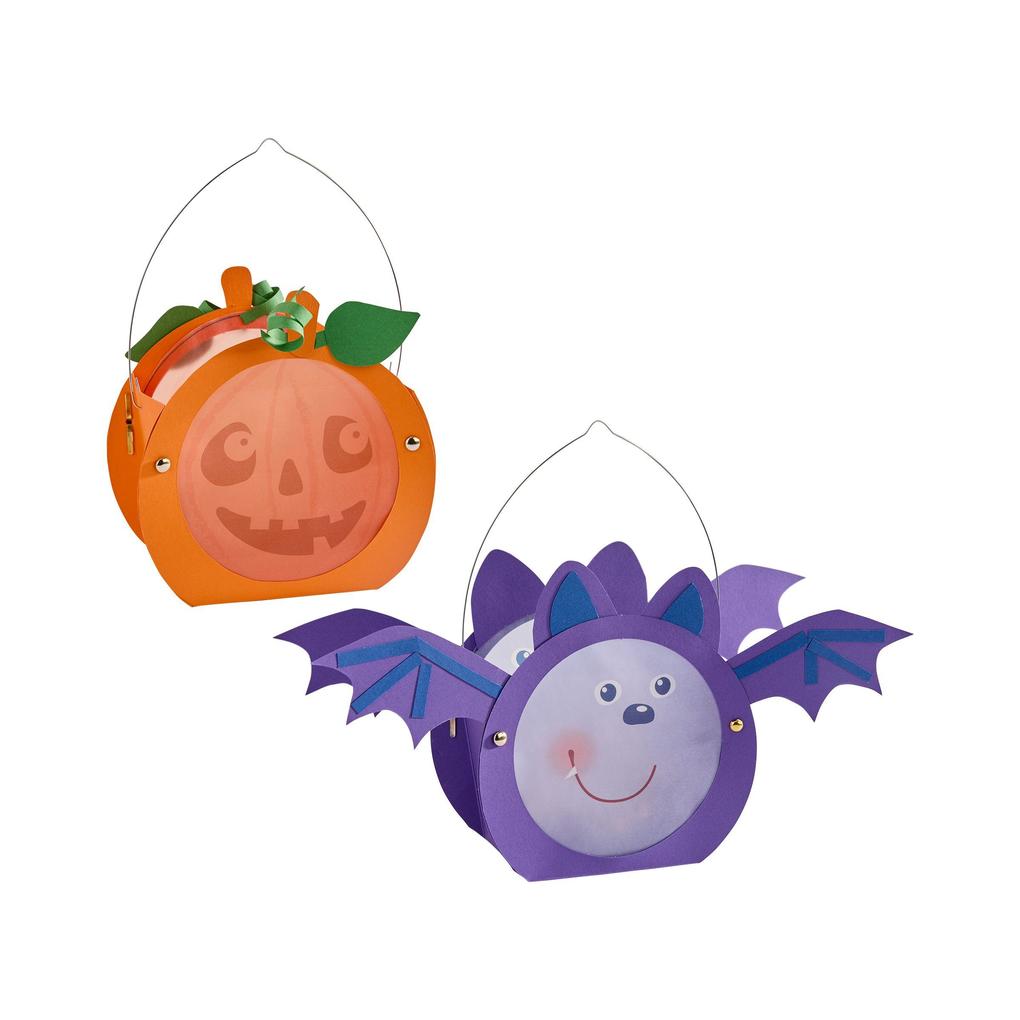 Weitere Ansicht: Bastelset - Mini-Klammerlaternen Halloween