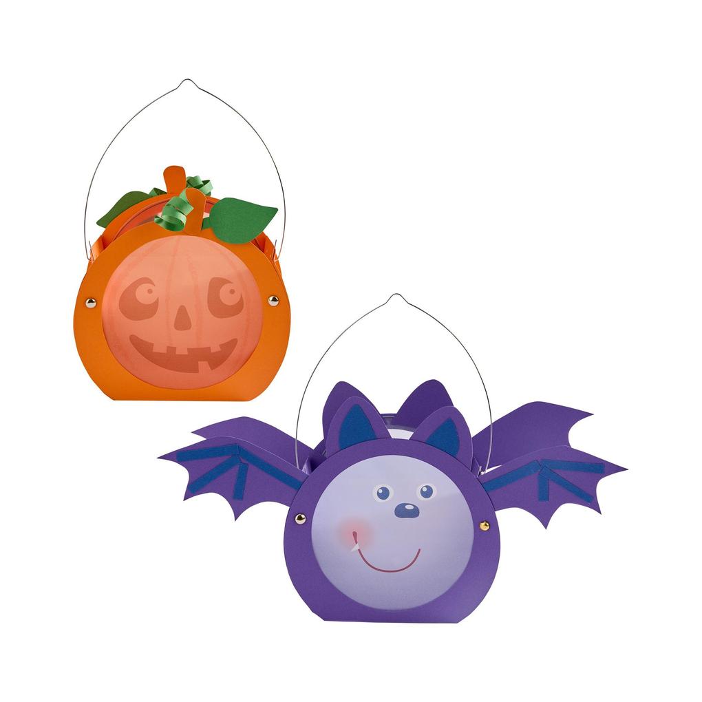 Weitere Ansicht: Bastelset - Mini-Klammerlaternen Halloween