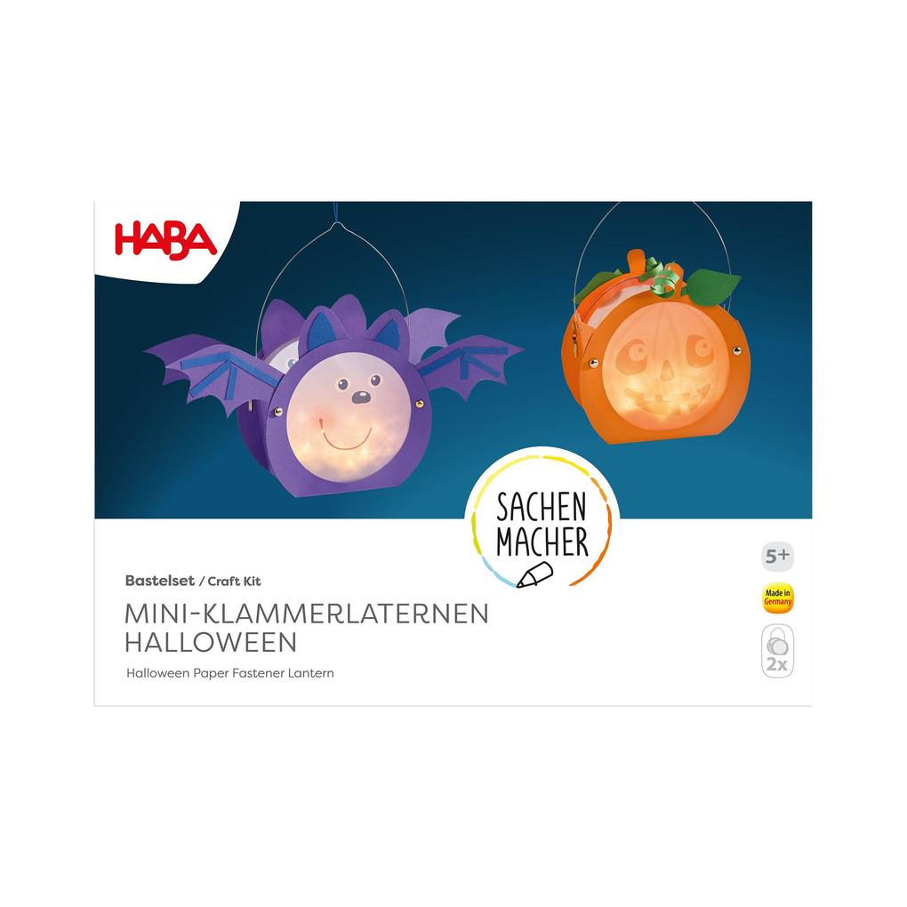 Weitere Ansicht: Bastelset - Mini-Klammerlaternen Halloween
