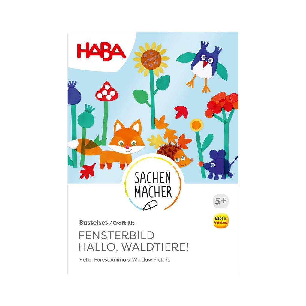 Weitere Ansicht: Bastelset - Fensterbild Hallo, Waldtiere!