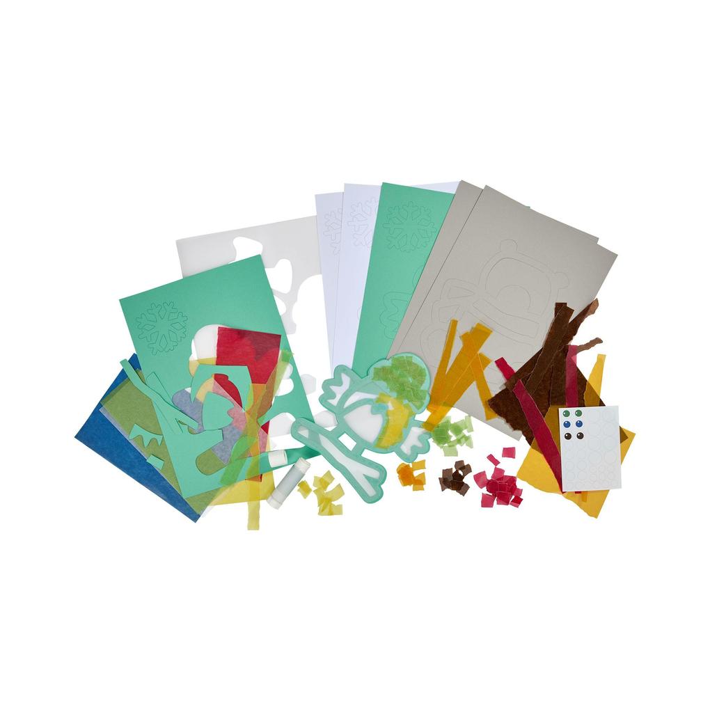 Weitere Ansicht: Bastelset - Erstes Kleben Tiere im Schnee