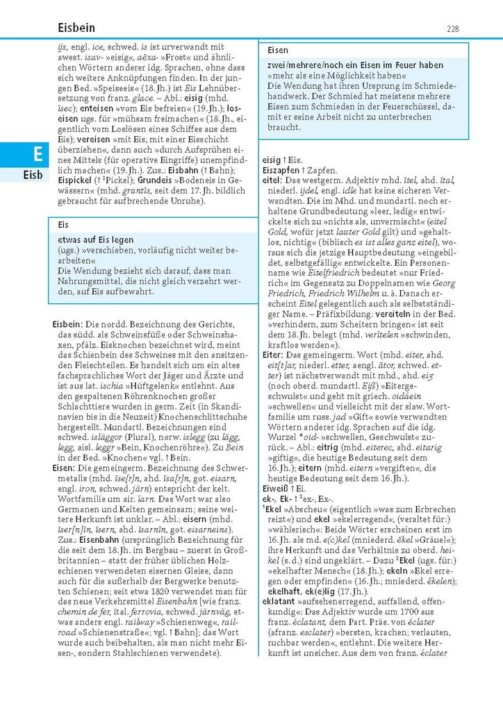 Weitere Ansicht: Das Herkunftswörterbuch