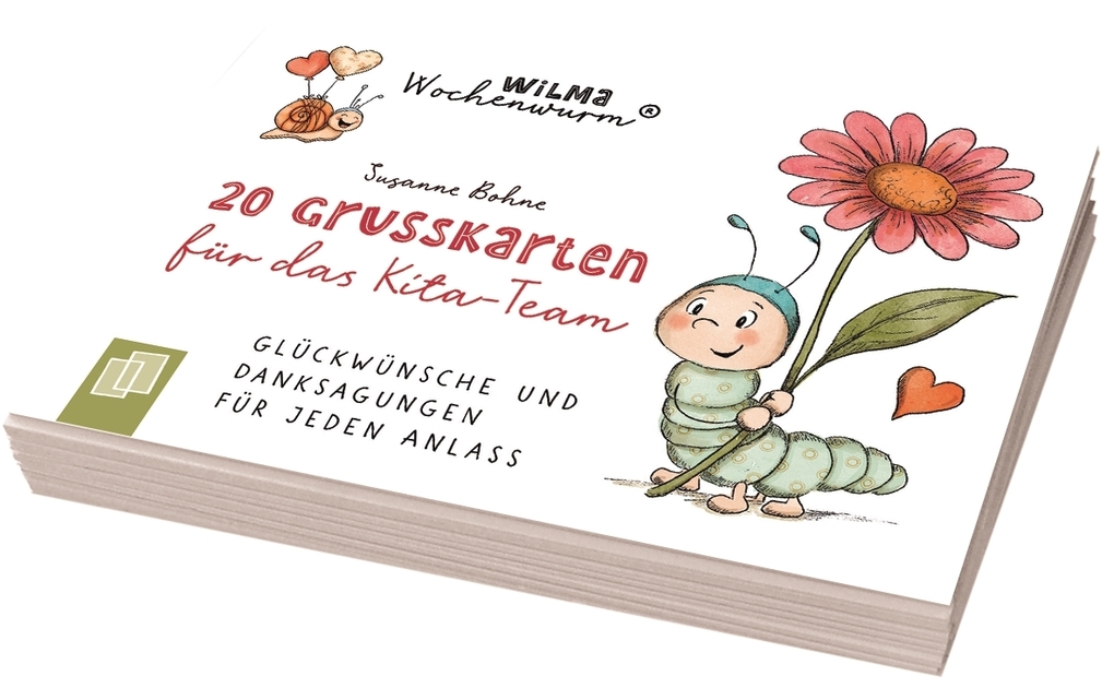 Weitere Ansicht: Wilma Wochenwurm - 20 Grußkarten für das Kita-Team