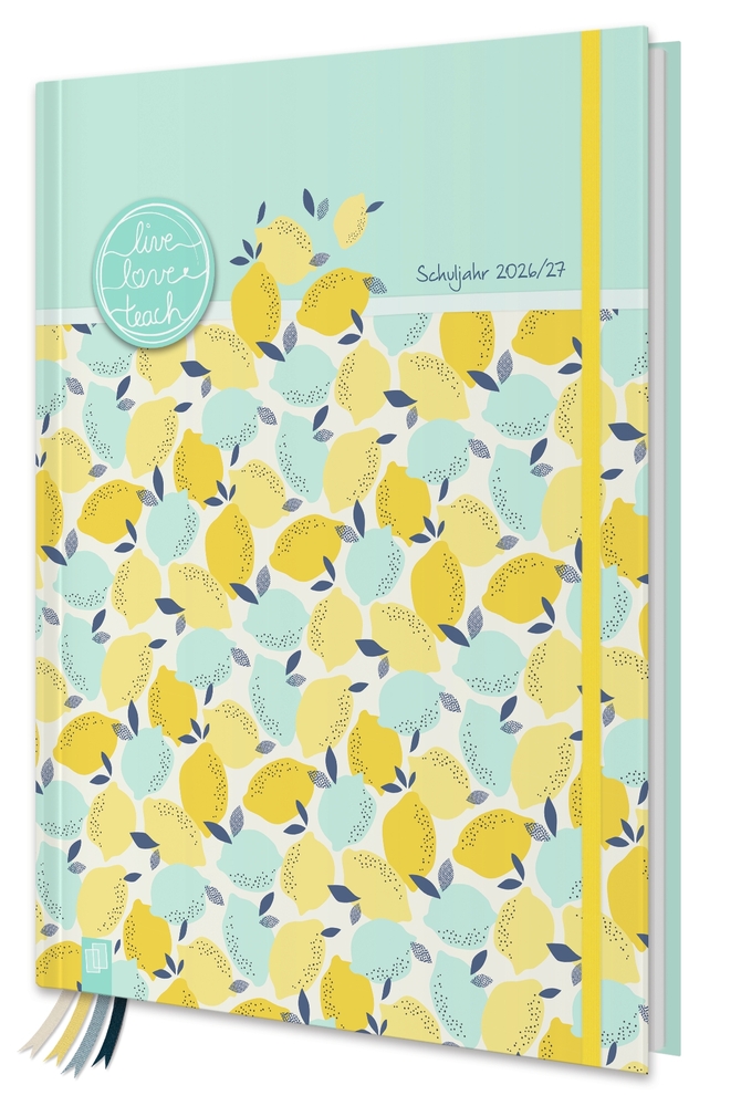 Weitere Ansicht: Mein Lehrerplaner A4+ - Hardcover - Lehrerkalender für das Schuljahr 2026/2027 - Zitronentanz