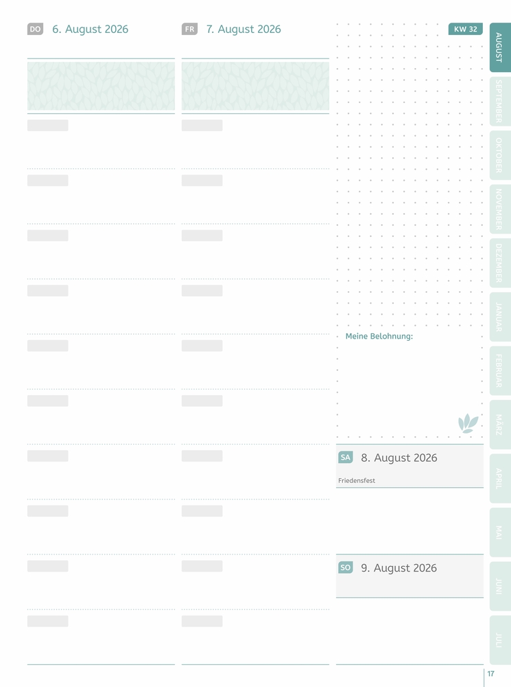Weitere Ansicht: Mein Lehrerplaner A5+ - Hardcover - Lehrerkalender für das Schuljahr 2026/2027 - Blättermeer