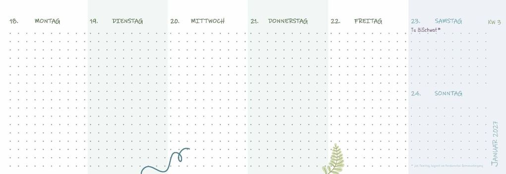 Weitere Ansicht: Mein Wochen-Tischkalender für das Schuljahr 2026/2027