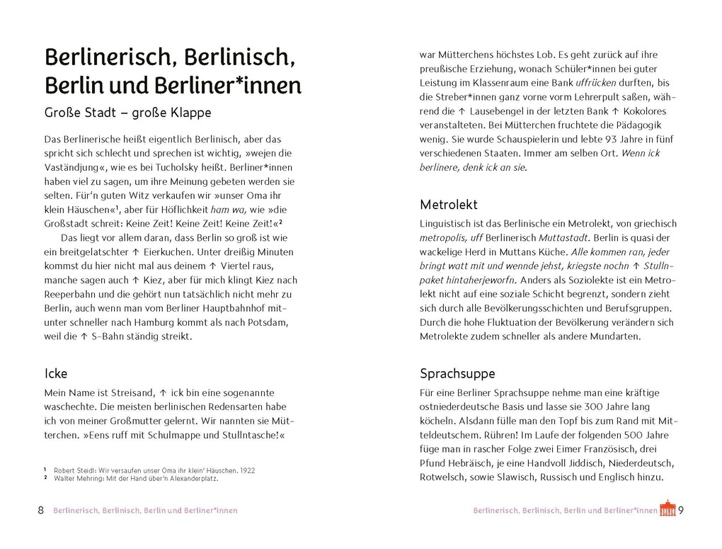 Weitere Ansicht: Berlinerisch | Lea Streisand