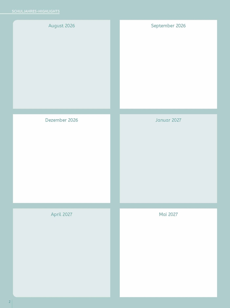 Weitere Ansicht: Mein Lehrerplaner A5+ - Ringbindung - Lehrerkalender für das Schuljahr 2026/2027 - Blättermeer