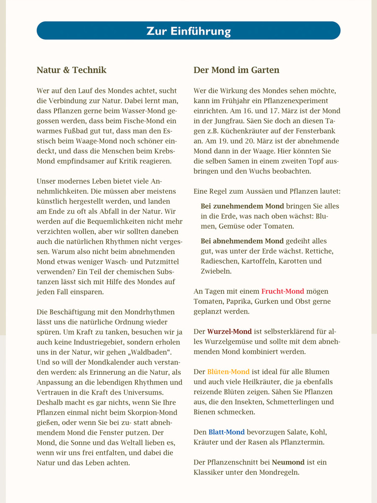 Weitere Ansicht: Peters Mondkalender 2026 | Peter Kern