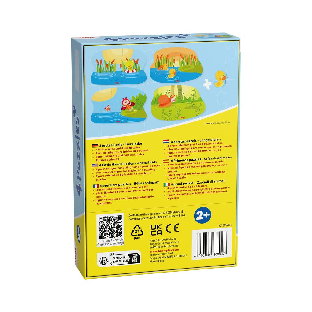 Weitere Ansicht: 4 erste Puzzles - Tierkinder