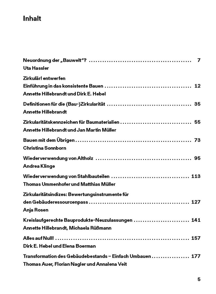 Weitere Ansicht: Zirkulär!