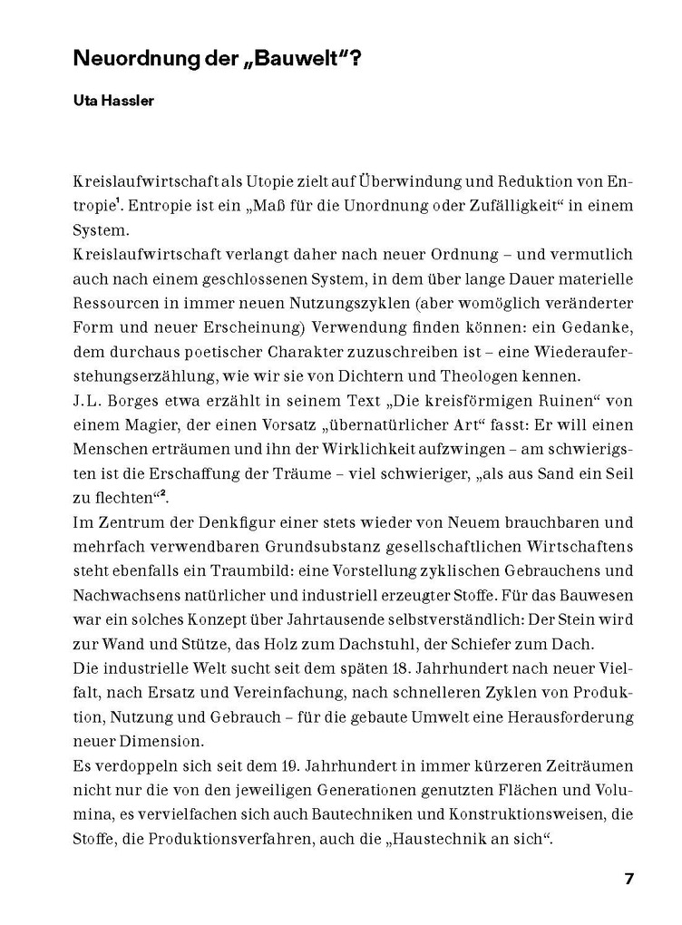 Weitere Ansicht: Zirkulär!