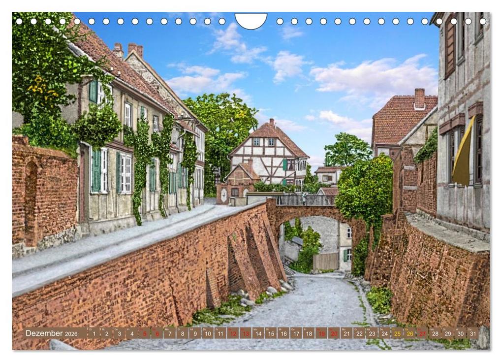 Weitere Ansicht: Altmark um 1900 - Orte zur Kaiserzeit in Farbe - kolorierte Fotografien (Wandkalender 2026 DIN A4 quer), CALVENDO Monatskalender | André Tetsch, Calvendo