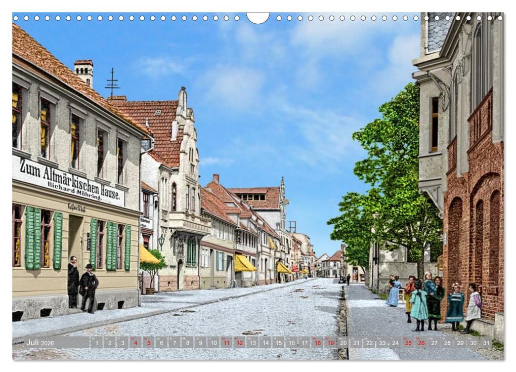 Weitere Ansicht: Altmark um 1900 - Orte zur Kaiserzeit in Farbe - kolorierte Fotografien (Wandkalender 2026 DIN A3 quer), CALVENDO Monatskalender | André Tetsch, Calvendo