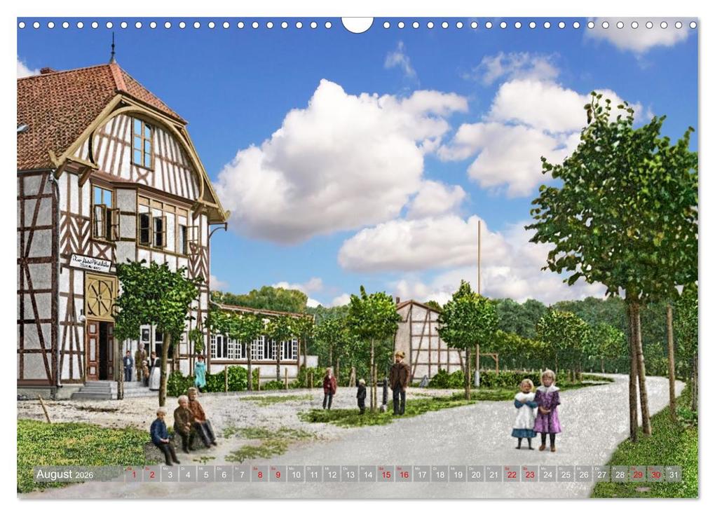 Weitere Ansicht: Altmark um 1900 - Orte zur Kaiserzeit in Farbe - kolorierte Fotografien (Wandkalender 2026 DIN A3 quer), CALVENDO Monatskalender | André Tetsch, Calvendo