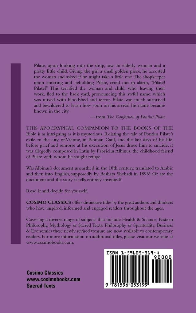 Weitere Ansicht: The Confession of Pontius Pilate