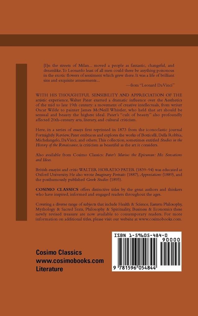 Weitere Ansicht: The Renaissance | Walter Pater