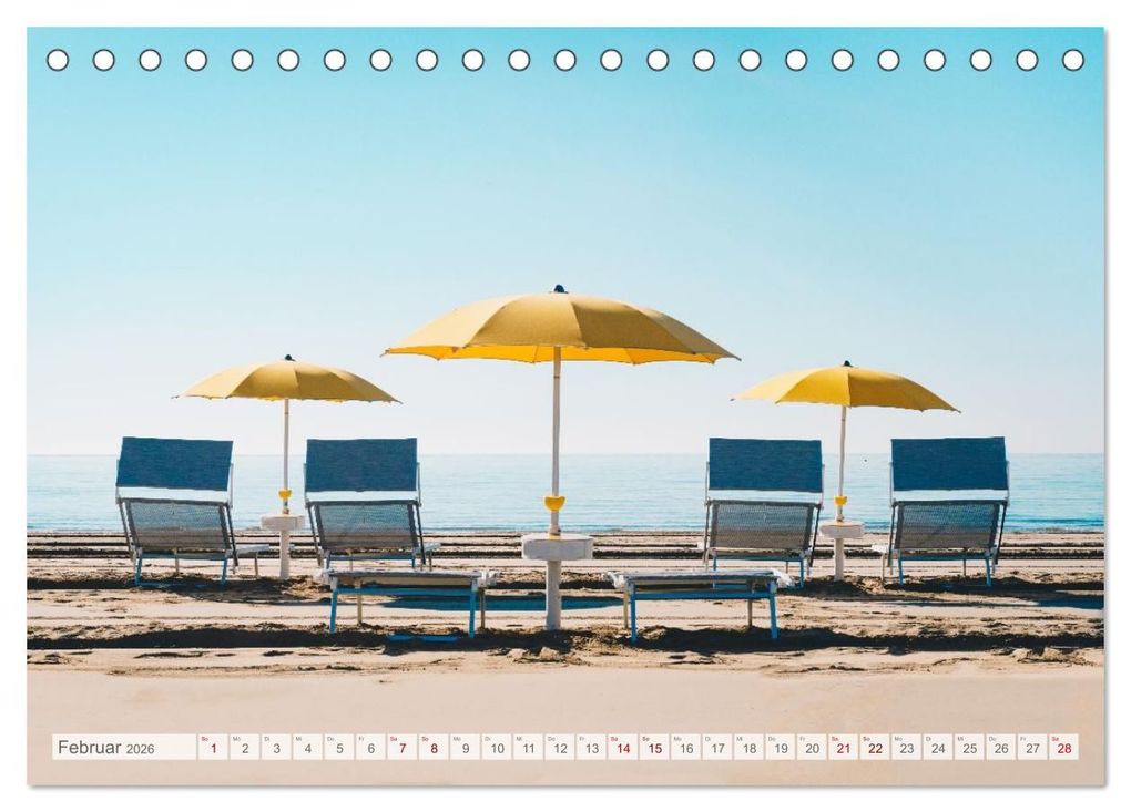 Weitere Ansicht: Lignano in Italien. Sommer Strand und Meer (Tischkalender 2026 DIN A5 quer), CALVENDO Monatskalender | Martin Dworschak, Calvendo