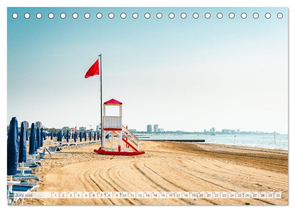 Weitere Ansicht: Lignano in Italien. Sommer Strand und Meer (Tischkalender 2026 DIN A5 quer), CALVENDO Monatskalender | Martin Dworschak, Calvendo