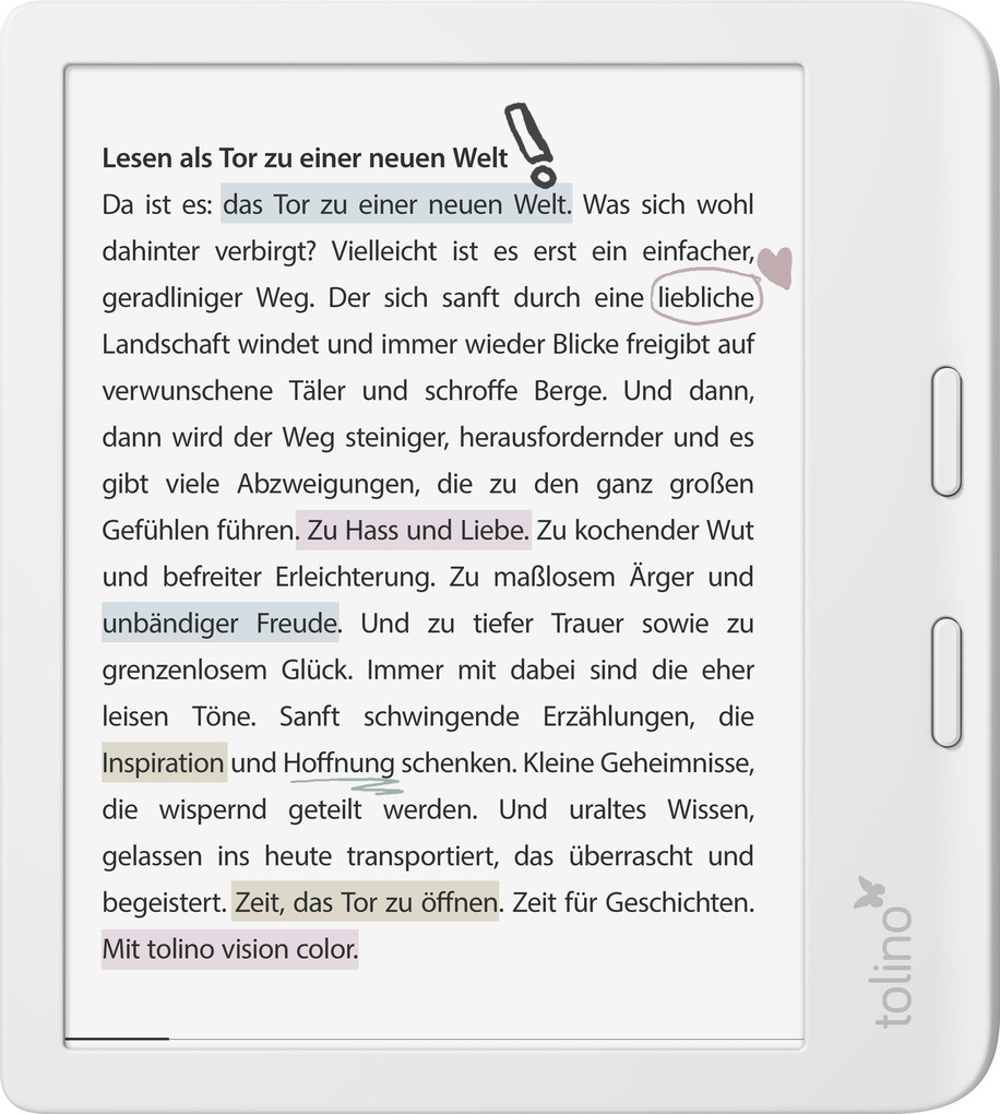 Weitere Ansicht: tolino vision color - Weiß