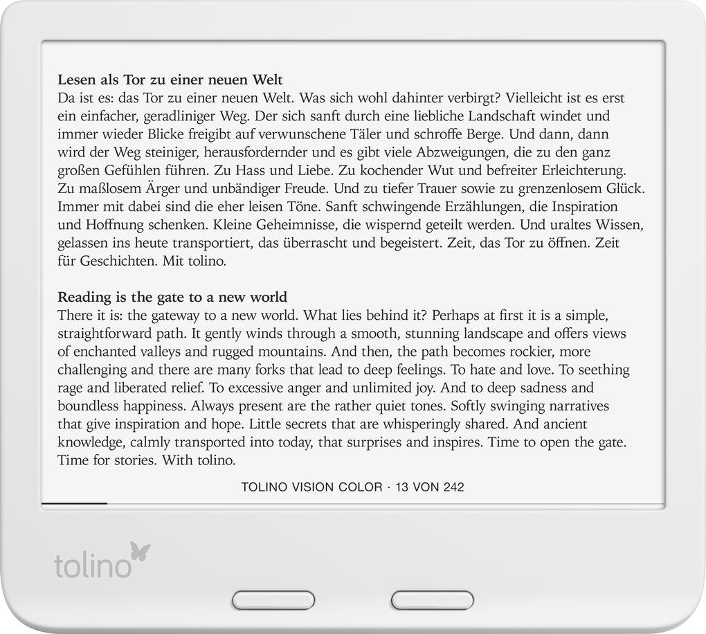 Weitere Ansicht: tolino vision color - Weiß