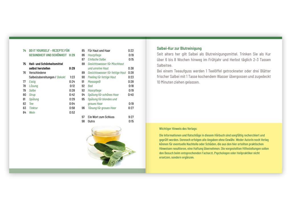 Weitere Ansicht: Salbei - Mutter aller Heilpflanzen. Hörbuch | Barbara Simonsohn