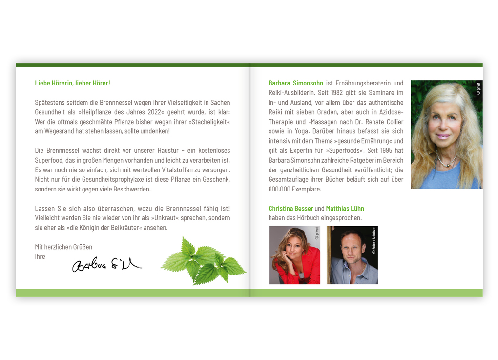 Weitere Ansicht: Brennnessel. Hörbuch | Barbara Simonsohn