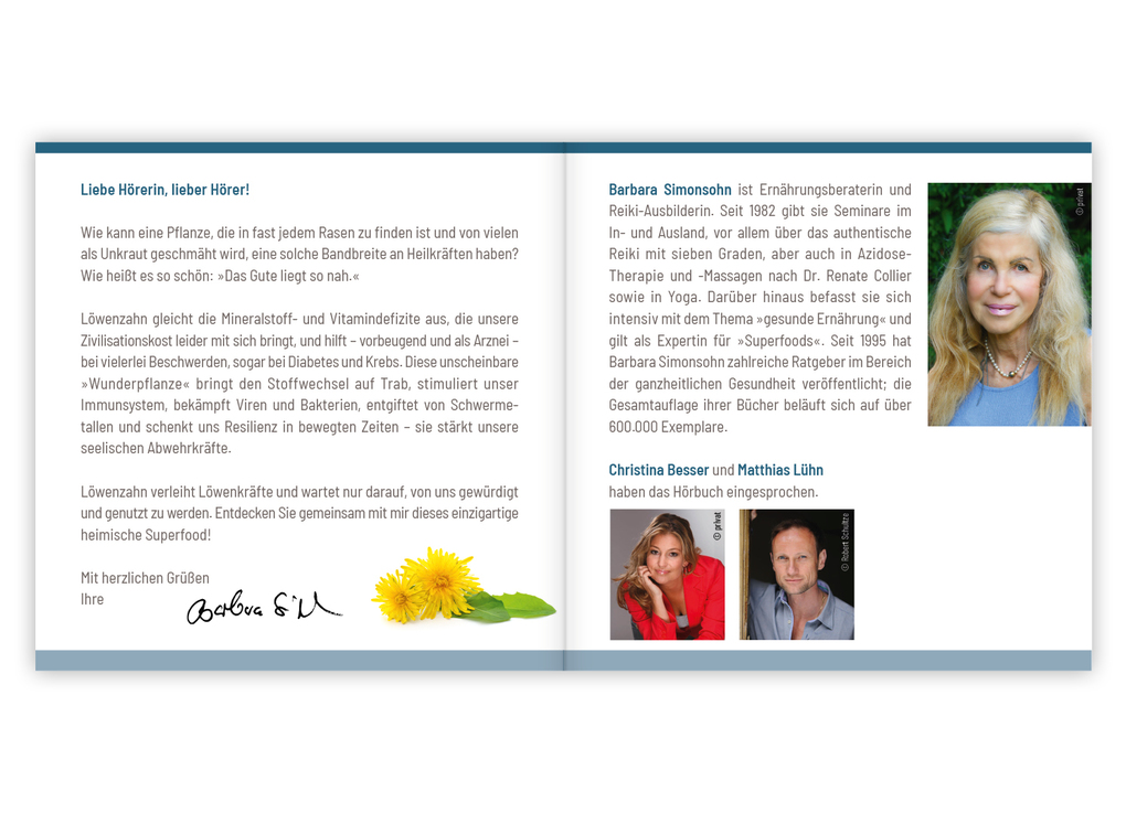 Weitere Ansicht: Löwenzahn - Wunderkraut für Resilienz und Lebenskraft. Hörbuch | Barbara Simonsohn