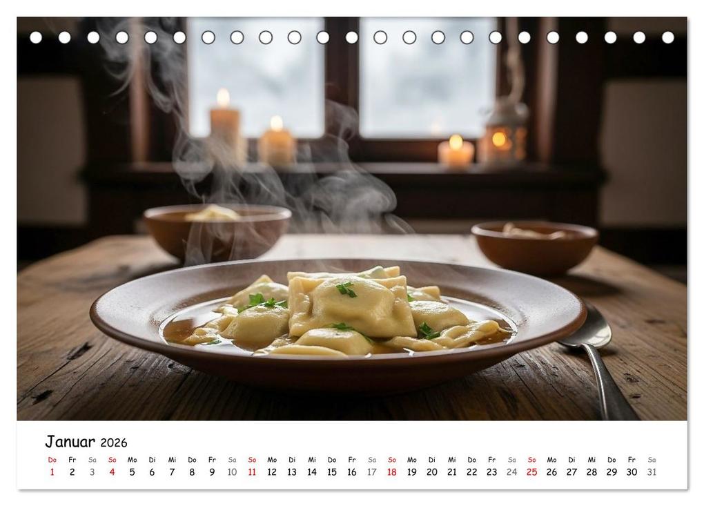 Weitere Ansicht: Schwäbischer Maultaschen-Kalender (Tischkalender 2026 DIN A5 quer), CALVENDO Monatskalender | MB Fotografie, Calvendo