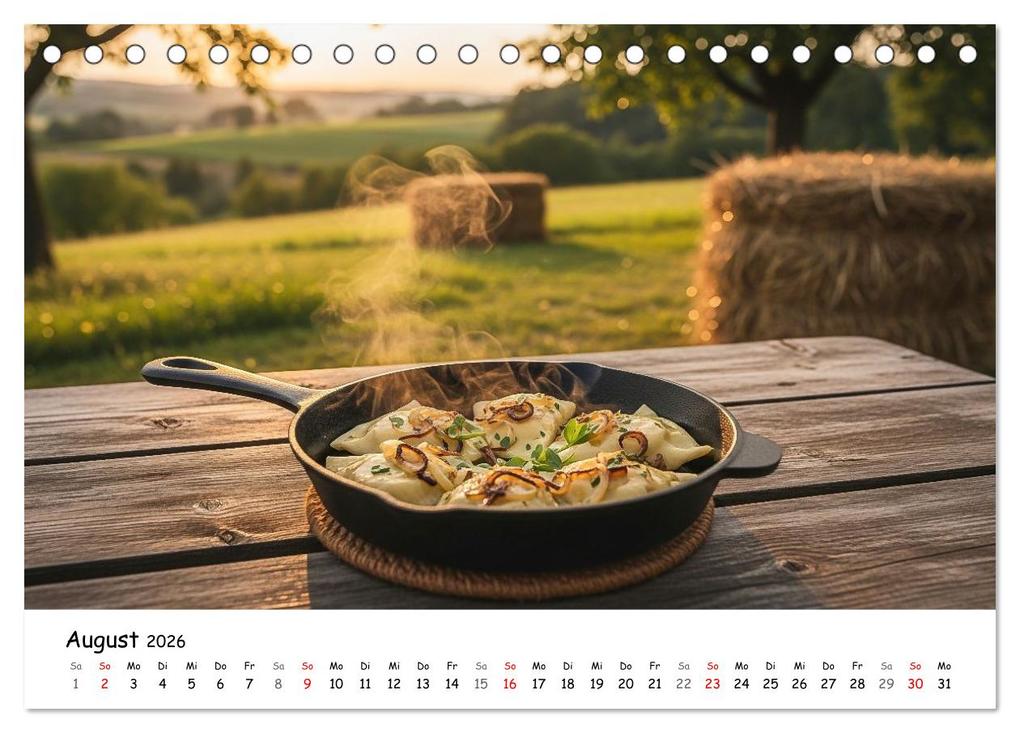 Weitere Ansicht: Schwäbischer Maultaschen-Kalender (Tischkalender 2026 DIN A5 quer), CALVENDO Monatskalender | MB Fotografie, Calvendo