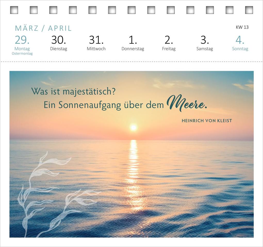 Weitere Ansicht: Postkartenkalender Sehnsucht nach Meer 2027