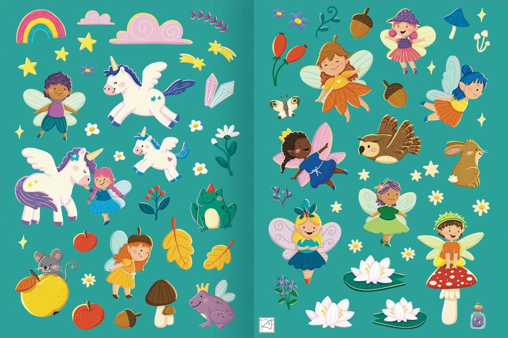 Weitere Ansicht: Erstes Stickern Metallic - Feen