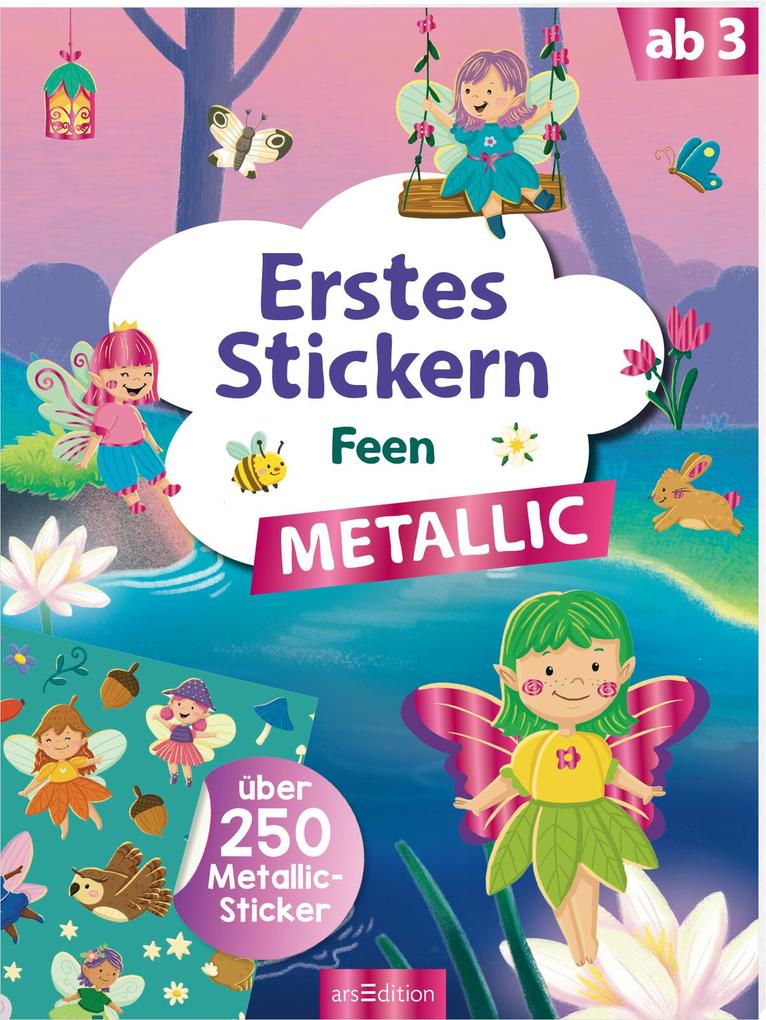 Weitere Ansicht: Erstes Stickern Metallic - Feen