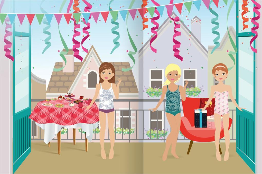 Weitere Ansicht: Das superdicke Stickerheft - Anziehpuppen