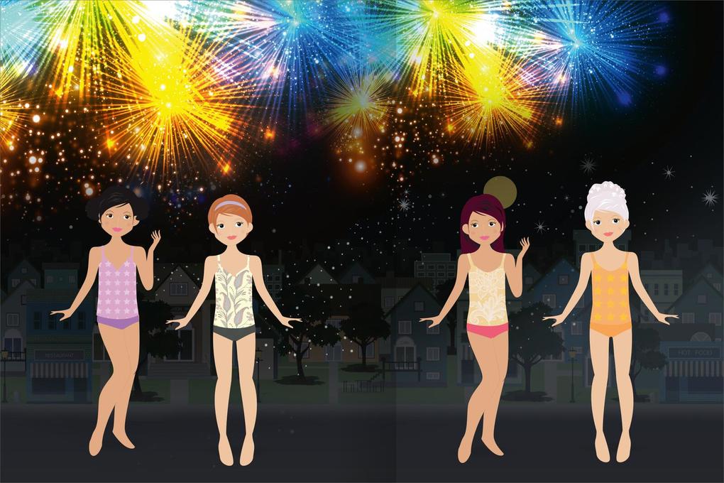 Weitere Ansicht: Das superdicke Stickerheft - Anziehpuppen