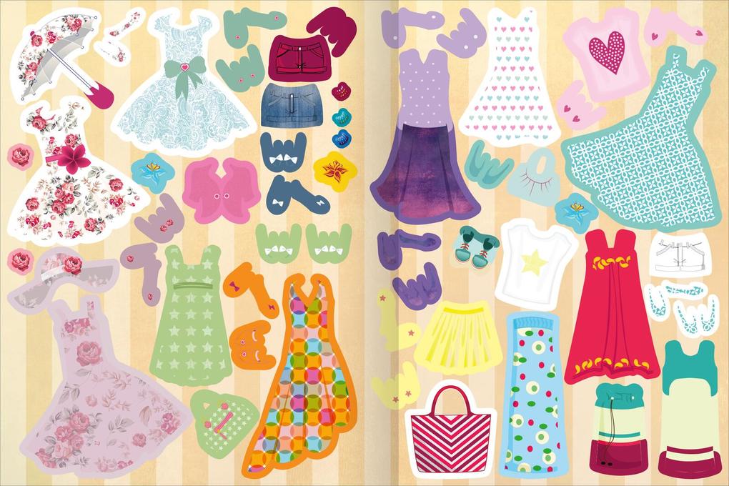 Weitere Ansicht: Das superdicke Stickerheft - Anziehpuppen